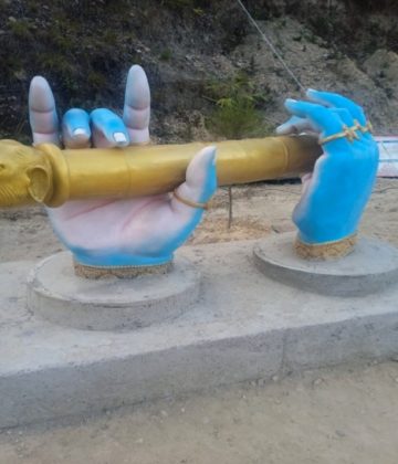 Krishan Leela and Amrit Sarovar constructed under MGNREGA convergence at Tihra - Sujanpur